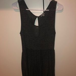 Grey midi flowy dress